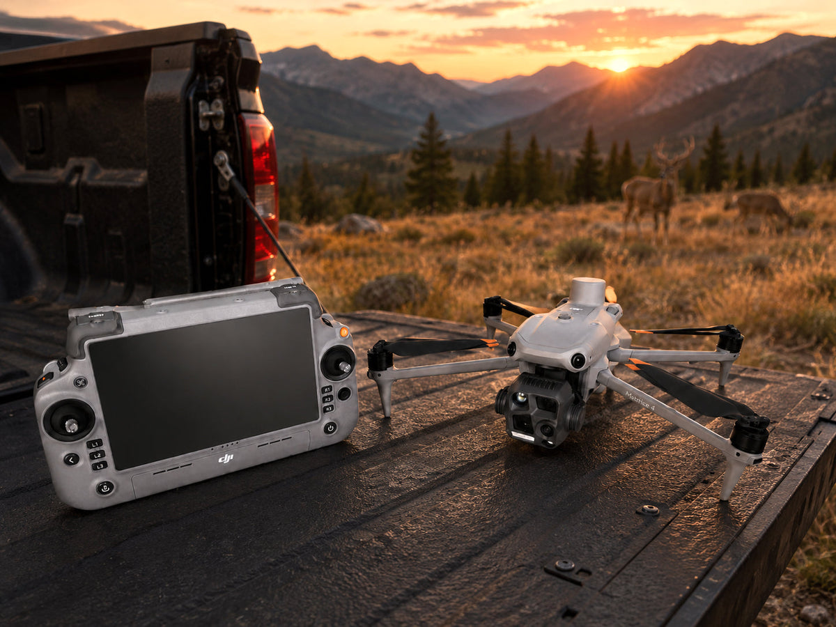 DJI Deer Recovery Drone Bundles from Altitude Drones. Everything needed for a complete deer recovery drone combo