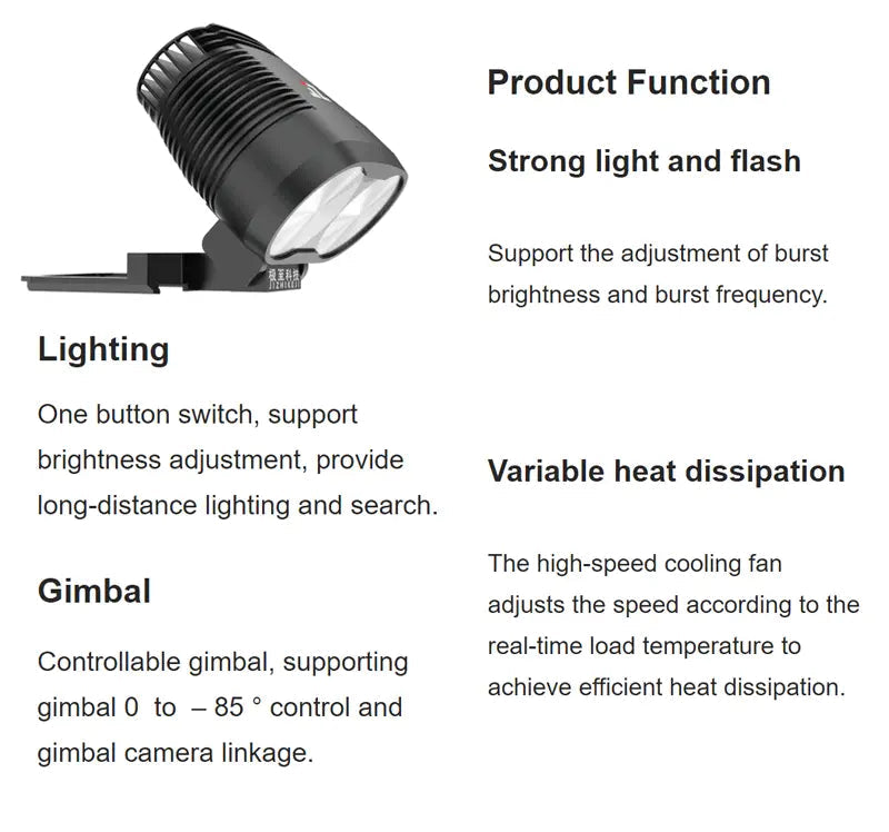 JZ T60 Spotlight for DJI Matrice 30/30T Drone JZ