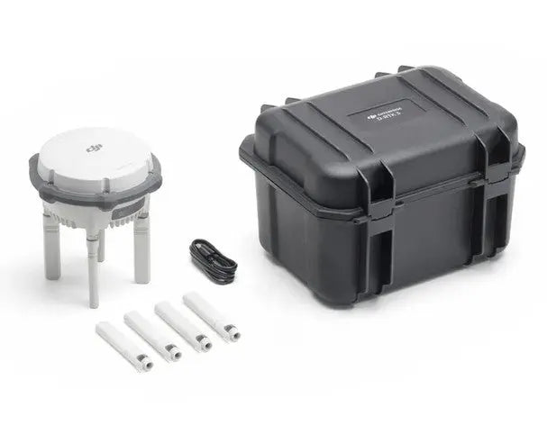 DJI D-RTK 3 Multifunction Station GNSS base station for high-precision RTK positioning and enterprise drone surveying applications.