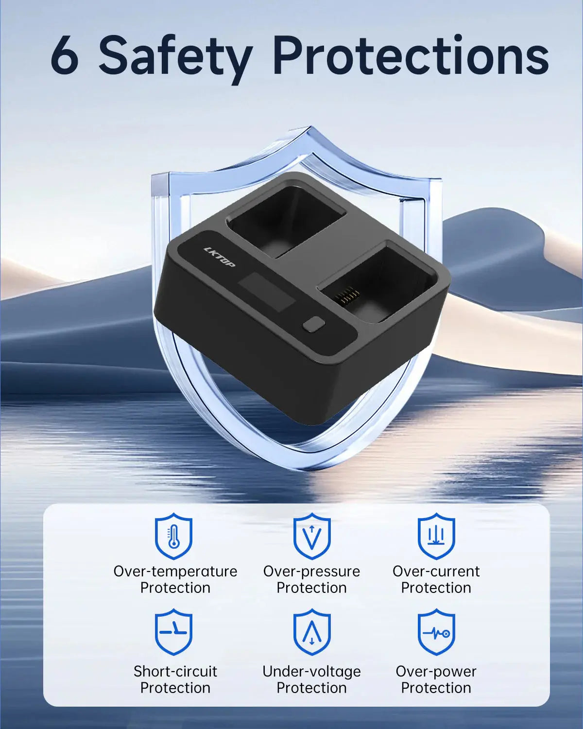 LKTOP Charging Hub for DJI WB37 Battery LKTOP